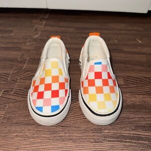 Mudd Colorful Checkered Slip-On Kids Shoes